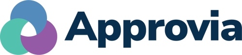 Approvia logo - navy