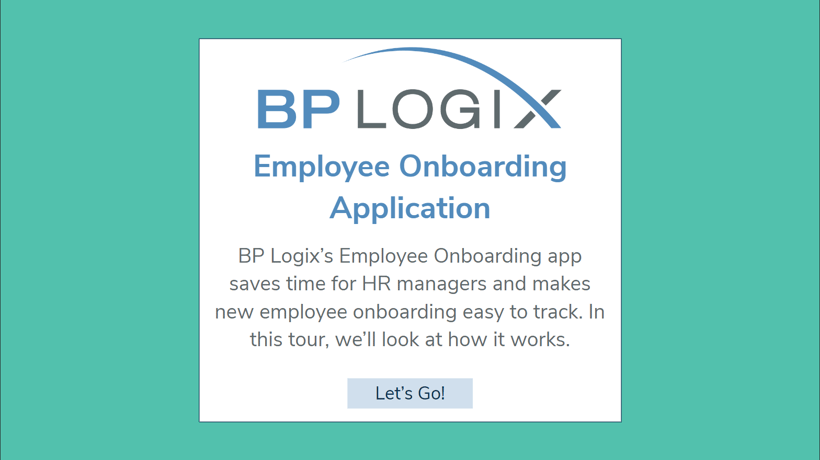 Employee onboarding tour